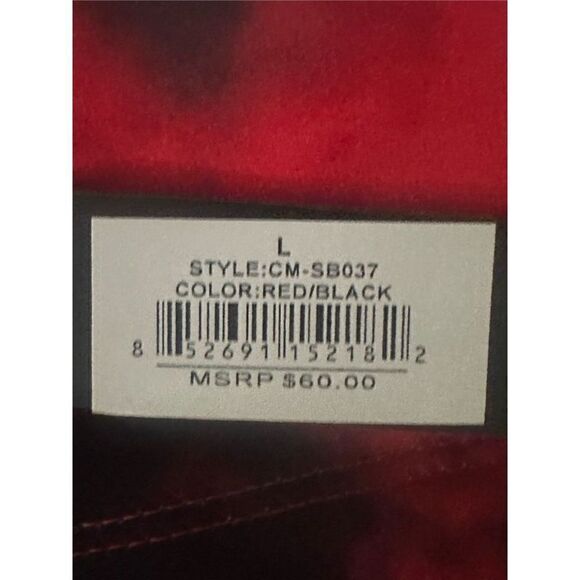 Catherine Malandrino Women’s size Large Padded Top And Leggings, Red and Black - Picture 9 of 10